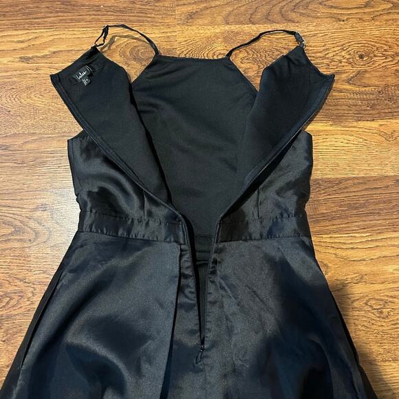 Lulus Women’s Broadway Show High-Low Gown Black Size Medium - Picture 7 of 13